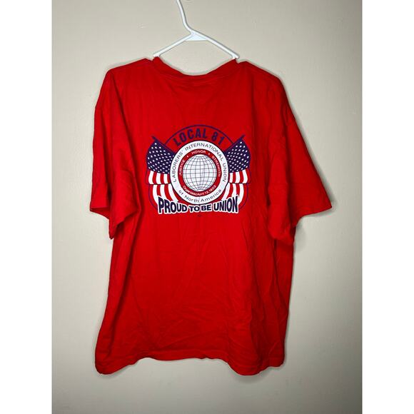 Men’s XXL Frank Doolittle Company USA Made Local 81 Laborers Union Graphic Tee - Picture 4 of 4